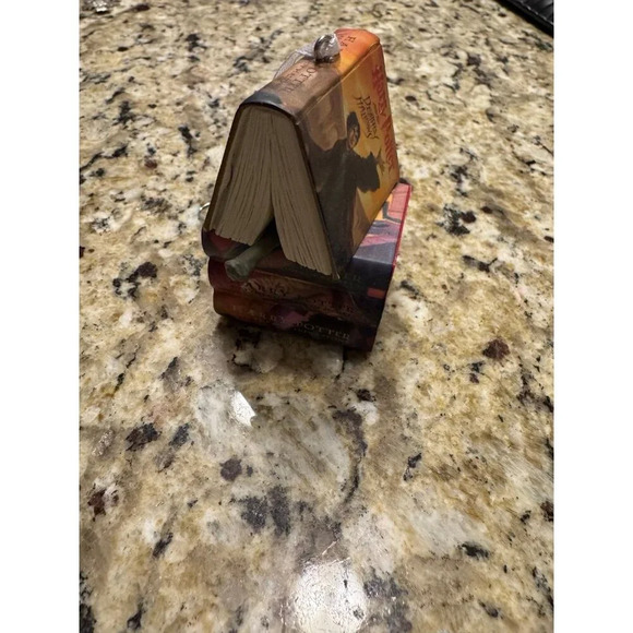 Hallmark Harry Potter Stacked Books with Wand Christmas Ornament, 2.23 x 2.75 - Picture 4 of 5